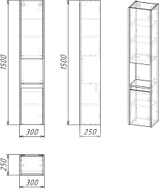 Grossman Пенал подвесной Тенза 30 L веллингтон – фотография-5